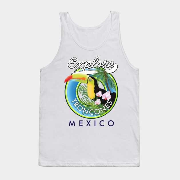 Explore Troncones Mexico retro logo Tank Top by nickemporium1